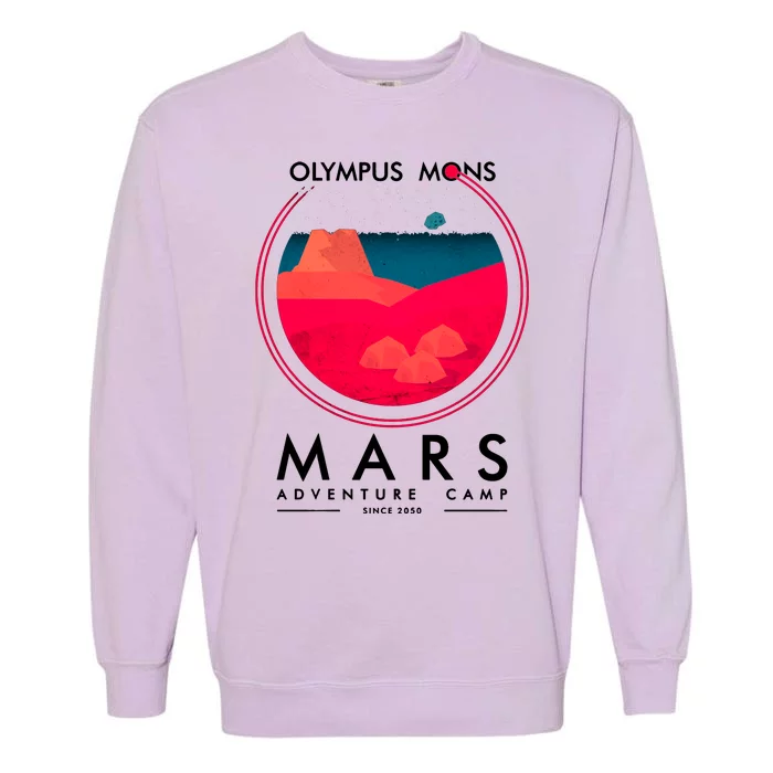 Olympus Mons Mars Adventure Camp Garment-Dyed Sweatshirt