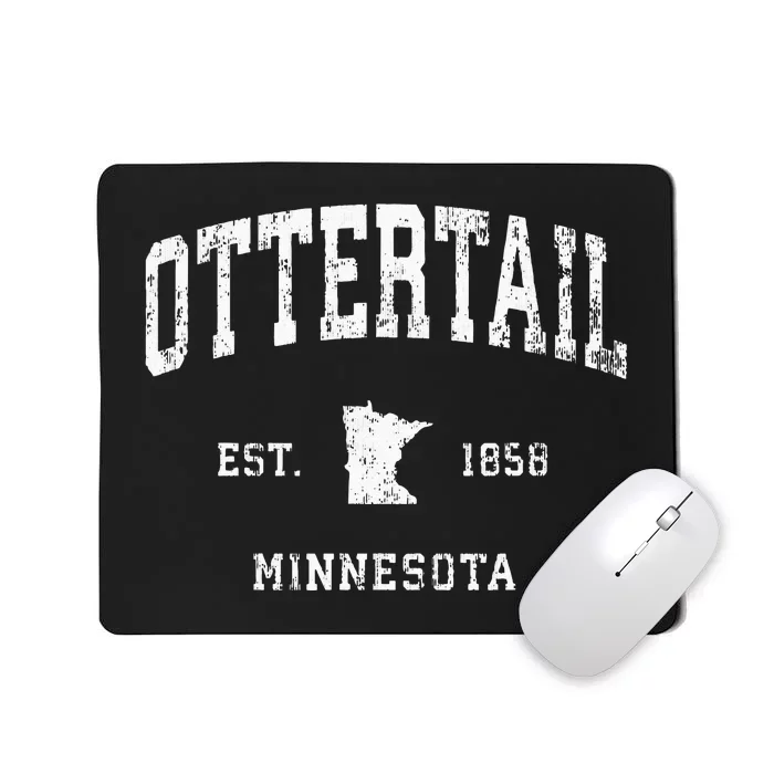 Ottertail Minnesota MN Vintage Athletic Sports Mousepad