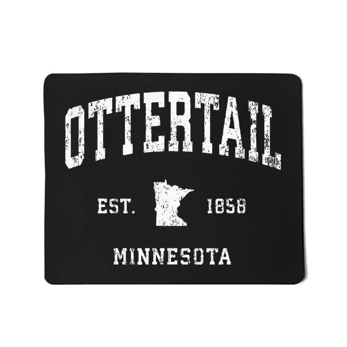 Ottertail Minnesota MN Vintage Athletic Sports Mousepad