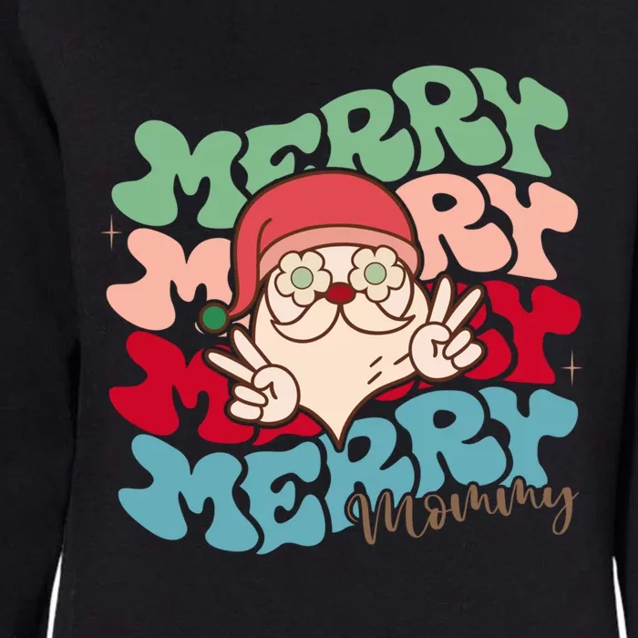 One Merry Mommy Santa Claus Family Christmas Holiday Pajama Meaningful Gift Womens California Wash Sweatshirt