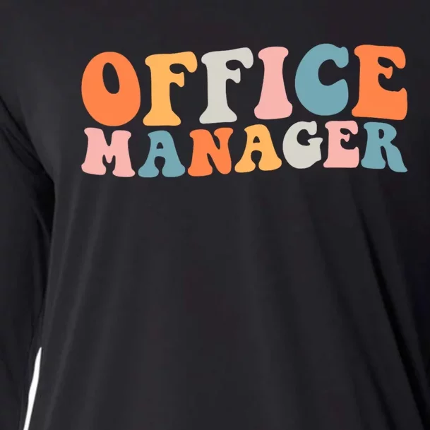 Office Manager Managerial Style Professional Office Cooling Performance Long Sleeve Crew