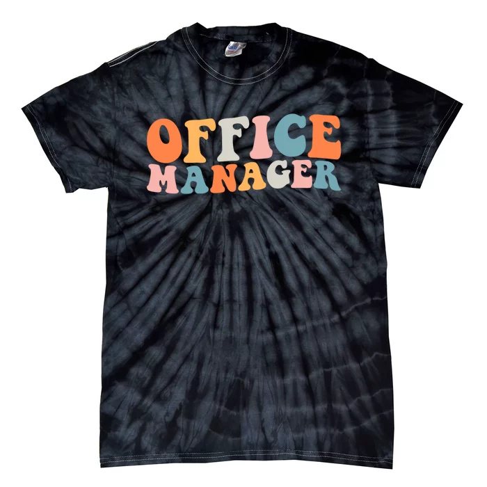 Office Manager Managerial Style Professional Office Tie-Dye T-Shirt