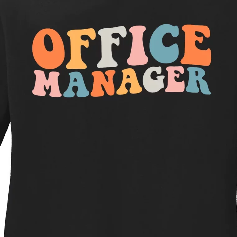 Office Manager Managerial Style Professional Office Ladies Long Sleeve Shirt