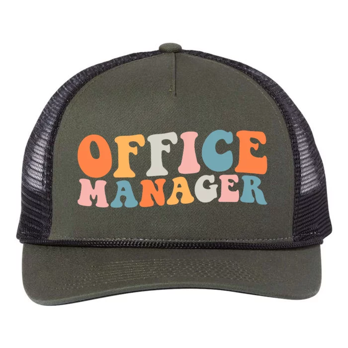 Office Manager Managerial Style Professional Office Retro Rope Trucker Hat Cap