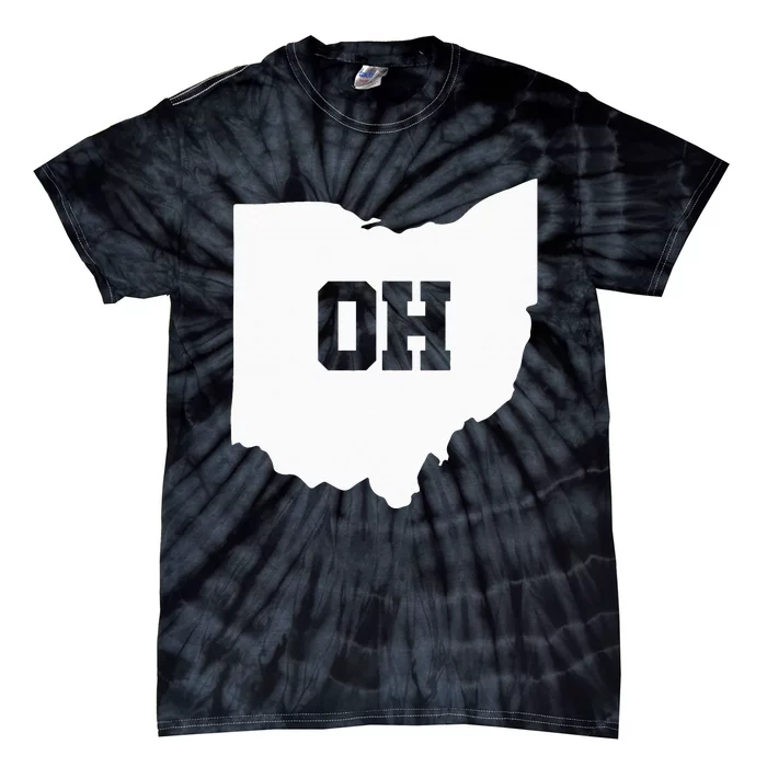 Ohio Map Matching Couple America Valentine's Day Cincinnati Tie-Dye T-Shirt