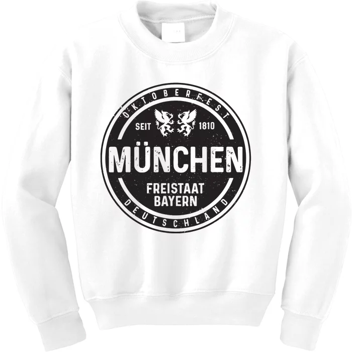 Oktoberfest Mnchen Munich German Bavarian Funny Gift Kids Sweatshirt