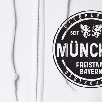 Oktoberfest Mnchen Munich German Bavarian Funny Gift Full Zip Hoodie