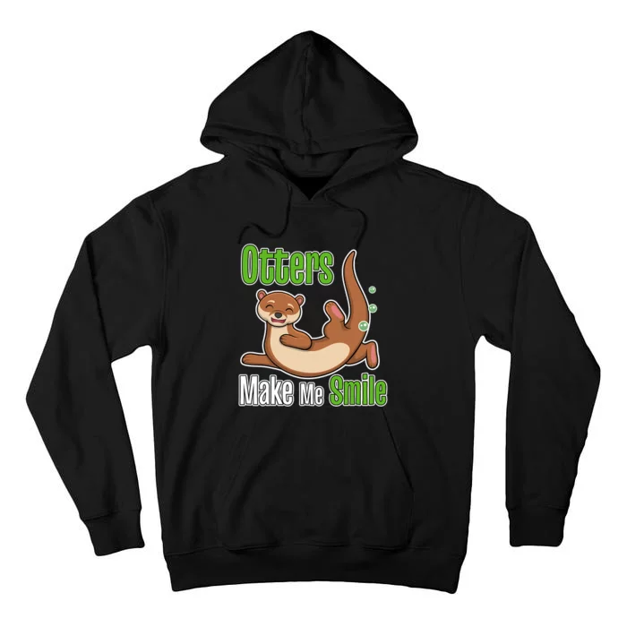 Otters Make Me Smile Wildlife Nature Sea Otters Tall Hoodie