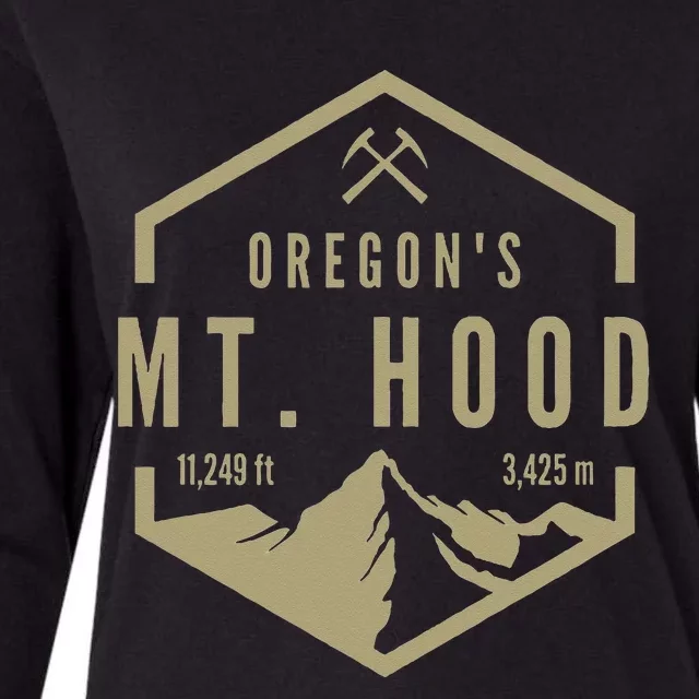 Oregon Mountain Mt Hood Womens Cotton Relaxed Long Sleeve T-Shirt