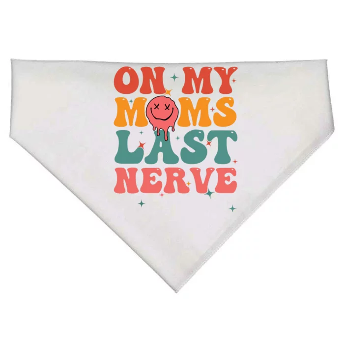 On My Moms Last Nerve Baby USA-Made Doggie Bandana