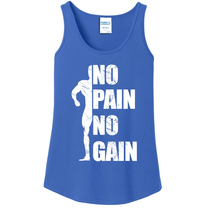 Original Motivation No Pain No Gain Gym Gift Ladies Essential Tank