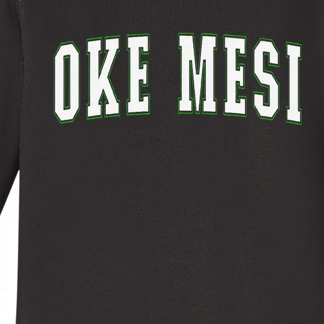 Oke Mesi Nigeria Nigerian Vacation Souvenirs Oke Mesi Baby Long Sleeve Bodysuit