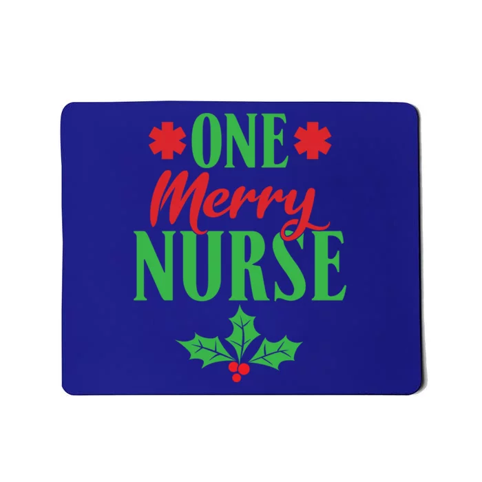 One Merry Nurse Work Hospital Nursing Christmas Meaningful Gift Mousepad