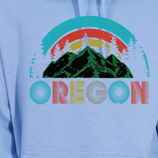 Oregon Mountains Outdoor Camping Hiking Gift Unisex Surf Hoodie