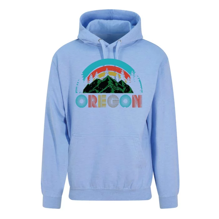 Oregon Mountains Outdoor Camping Hiking Gift Unisex Surf Hoodie