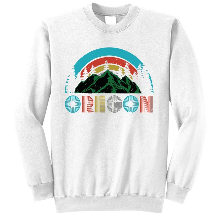 Oregon Mountains Outdoor Camping Hiking Gift Sweatshirt