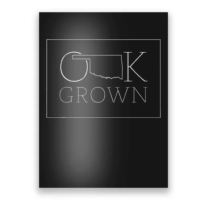 Oklahoma Modern Ok State Grown Home Gift Poster