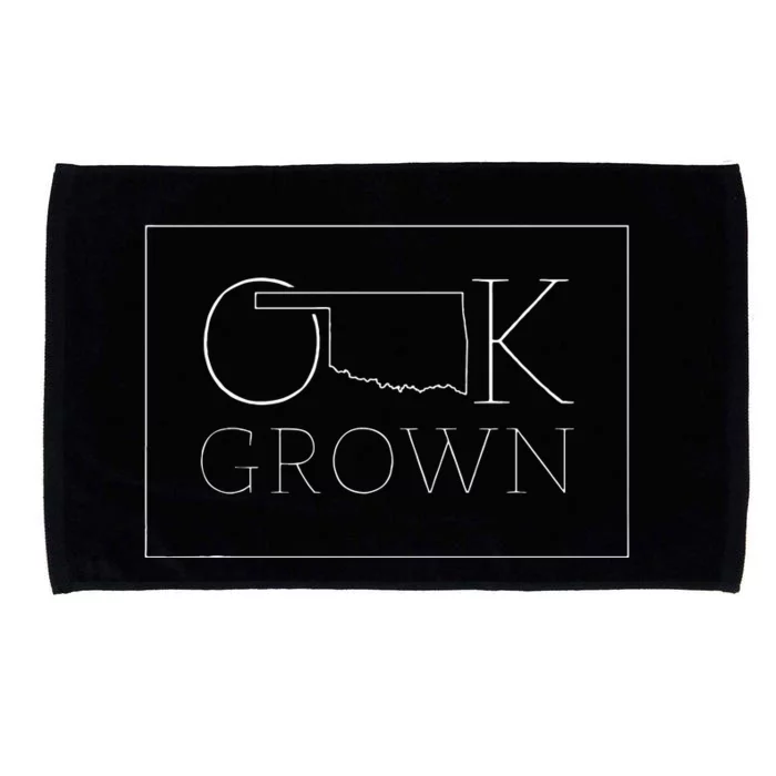 Oklahoma Modern Ok State Grown Home Gift Microfiber Hand Towel