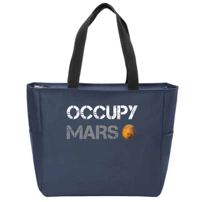 Occupy Mars Zip Tote Bag