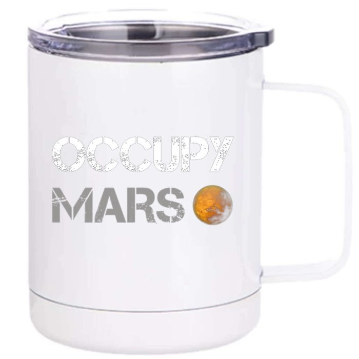 Occupy Mars Front & Back 12oz Stainless Steel Tumbler Cup