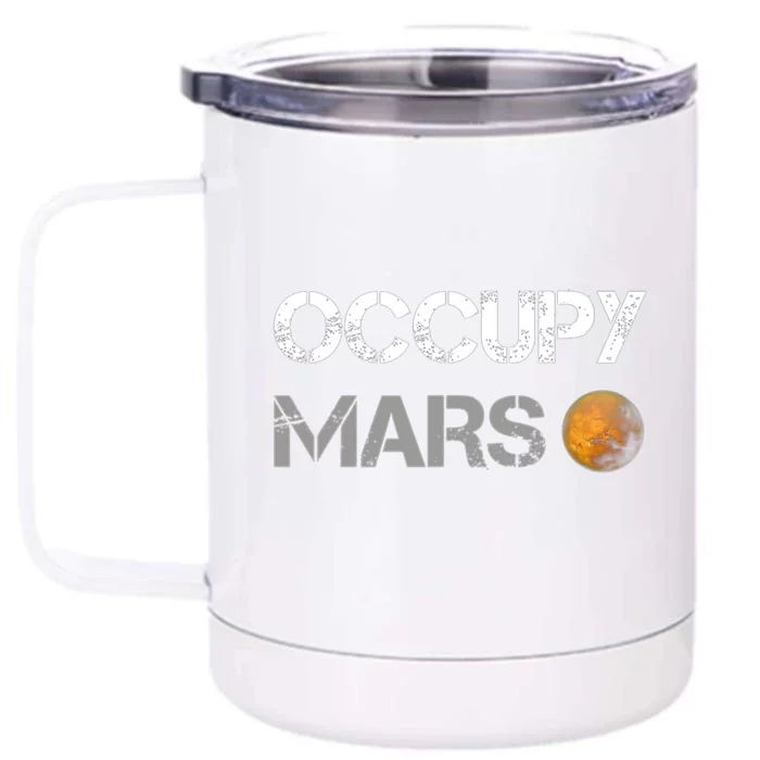 Occupy Mars Front & Back 12oz Stainless Steel Tumbler Cup