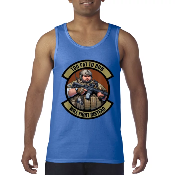 Overweight Military Tank Top