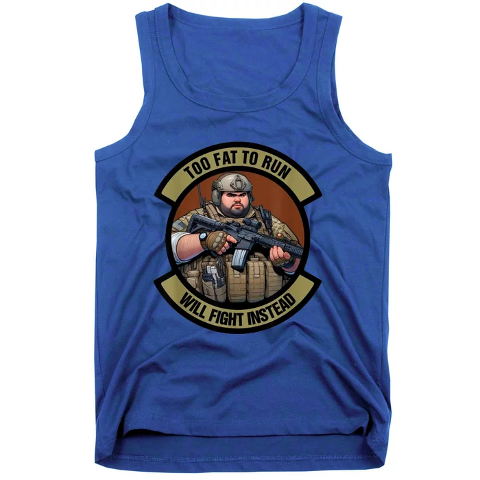 Overweight Military Tank Top