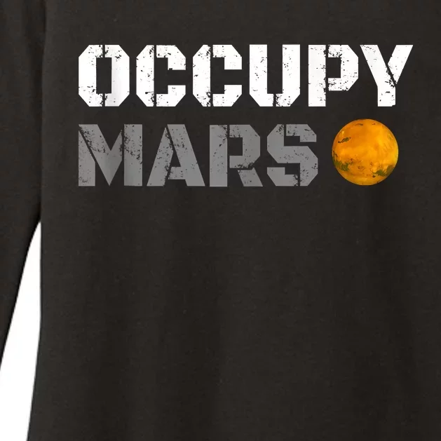 OCCUPY MARS Womens CVC Long Sleeve Shirt