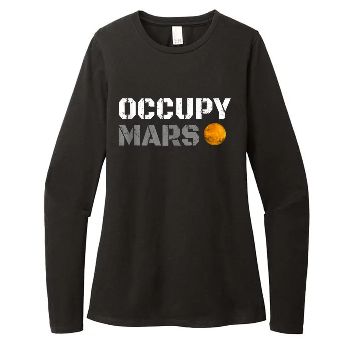 OCCUPY MARS Womens CVC Long Sleeve Shirt