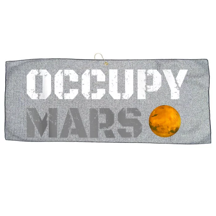 OCCUPY MARS Large Microfiber Waffle Golf Towel