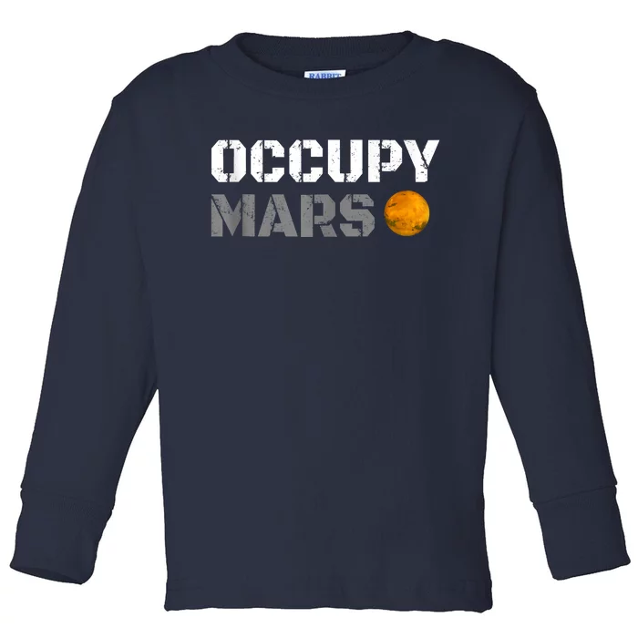 OCCUPY MARS Toddler Long Sleeve Shirt