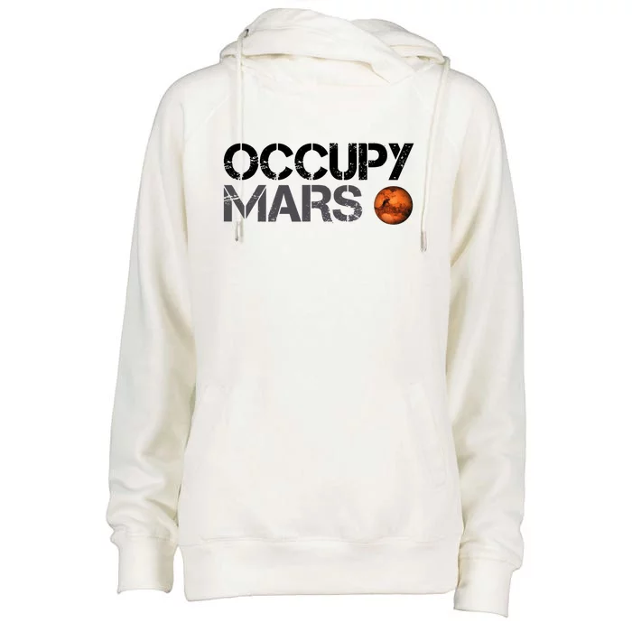 Occupy Mars Womens Funnel Neck Pullover Hood