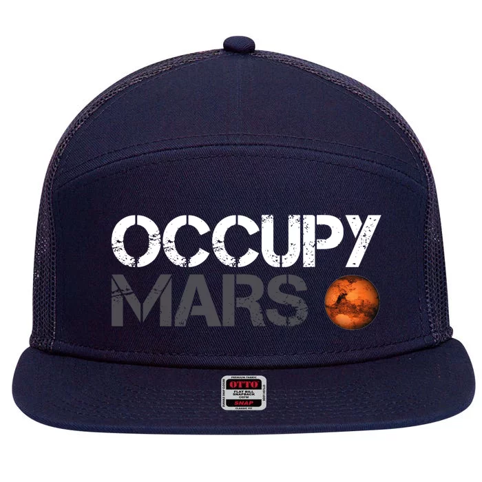 Occupy Mars 7 Panel Mesh Trucker Snapback Hat