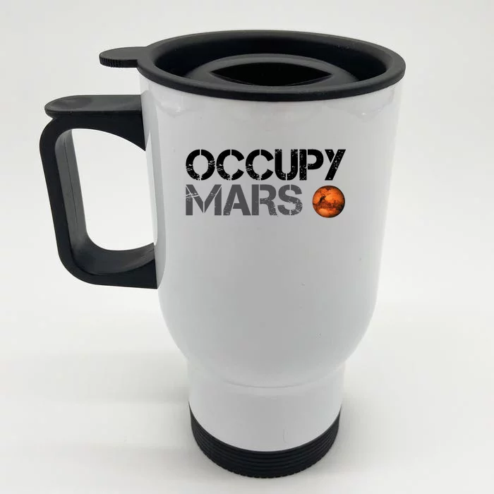 Occupy Mars Front & Back Stainless Steel Travel Mug