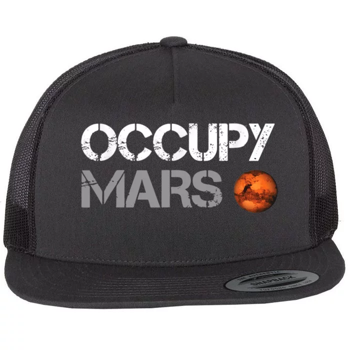 Occupy Mars Flat Bill Trucker Hat