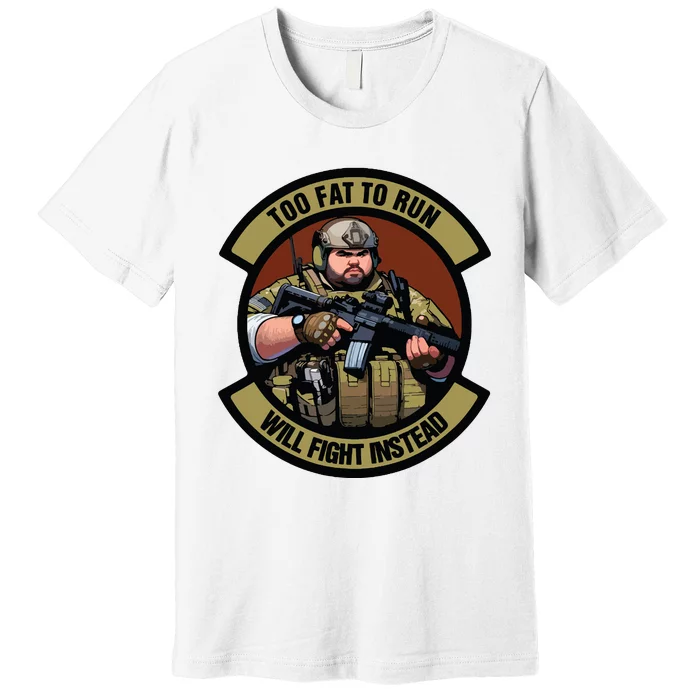 Overweight Military Premium T-Shirt