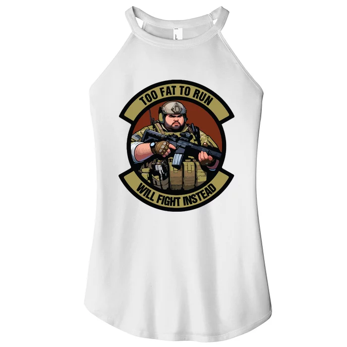 Overweight Military Women’s Perfect Tri Rocker Tank