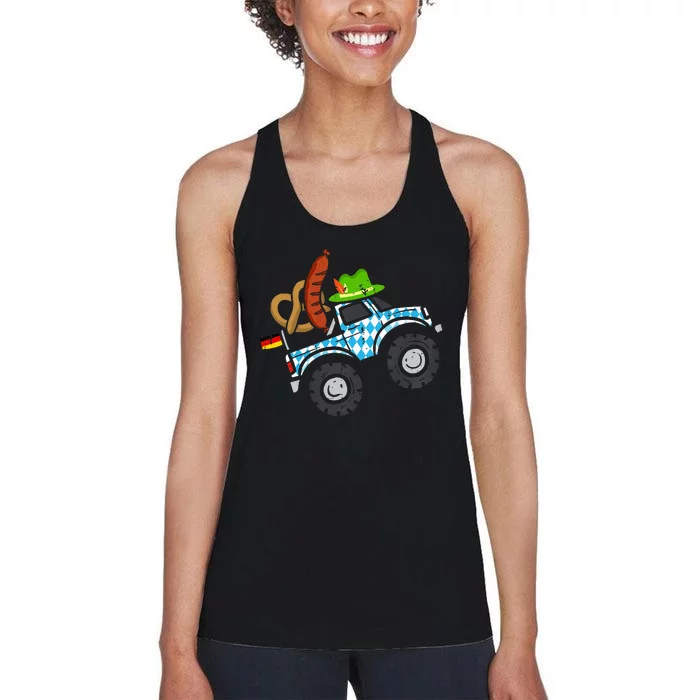 Oktoberfest Monstertruck Oktoberfest Costume Women's Racerback Tank