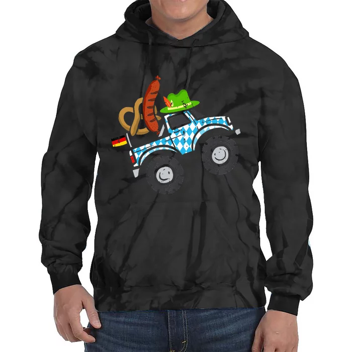 Oktoberfest Monstertruck Oktoberfest Costume Tie Dye Hoodie