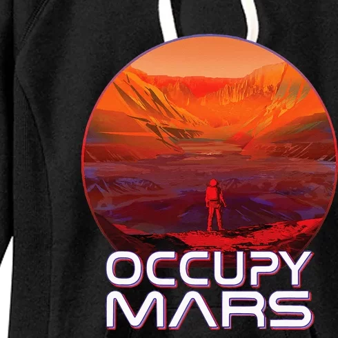 Occupy Mars Perseverance Rover Landing Terraform Colonize Women's Fleece Hoodie