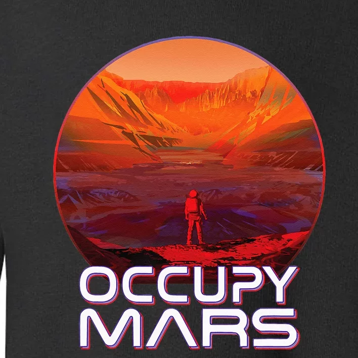 Occupy Mars Perseverance Rover Landing Terraform Colonize Toddler Sweatshirt