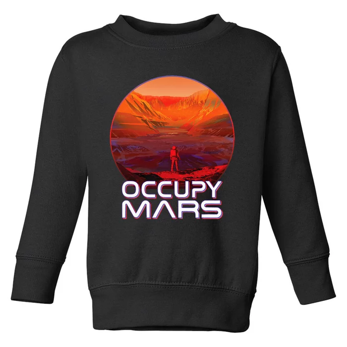 Occupy Mars Perseverance Rover Landing Terraform Colonize Toddler Sweatshirt