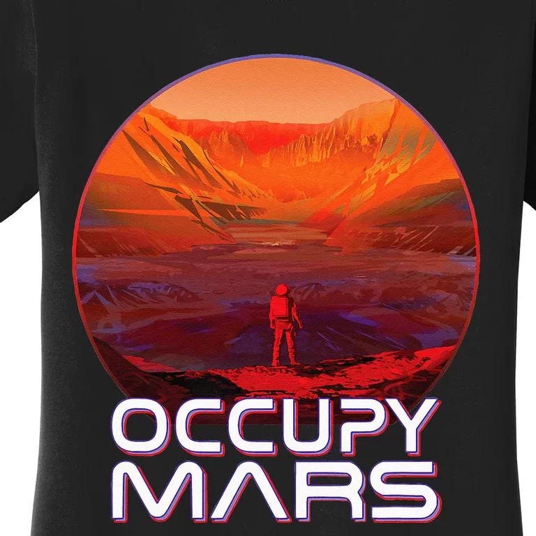 Occupy Mars Perseverance Rover Landing Terraform Colonize Women's T-Shirt