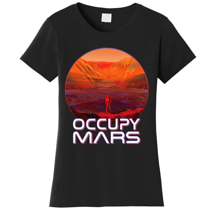 Occupy Mars Perseverance Rover Landing Terraform Colonize Women's T-Shirt