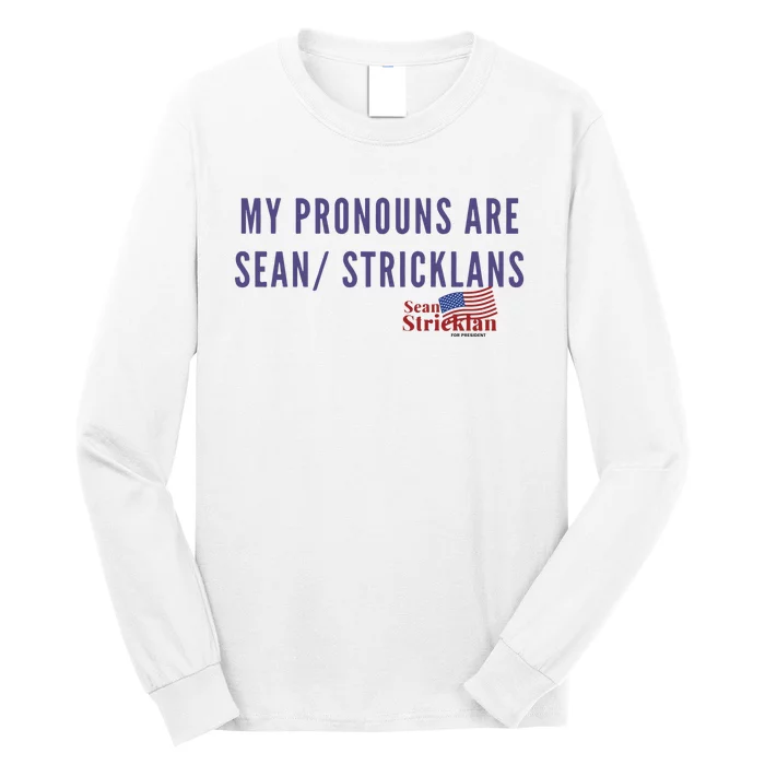 Official My Pronouns Are Sean Strickland Ufc293 Long Sleeve Shirt