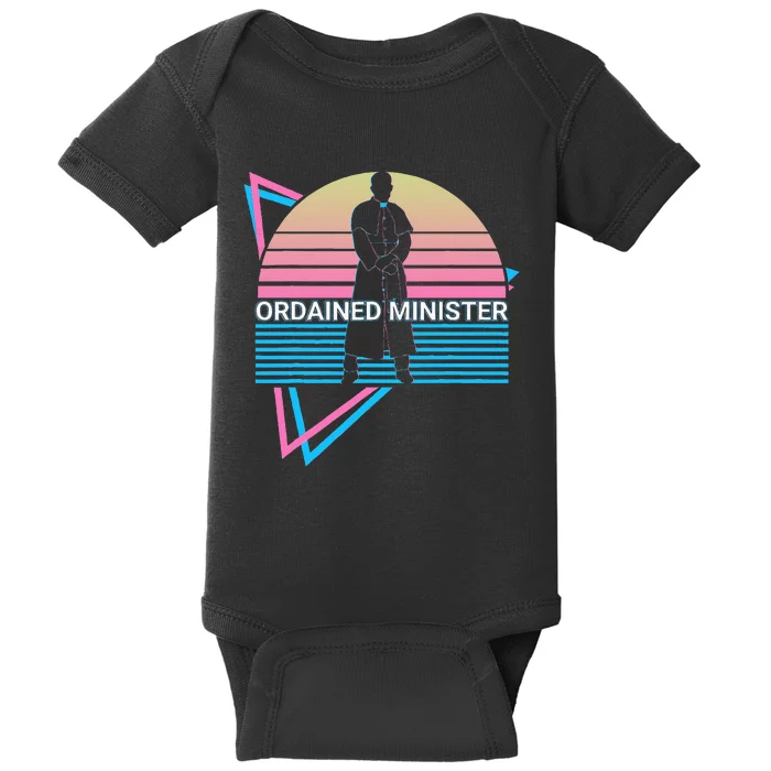 Ordained Minister Retro Baby Bodysuit