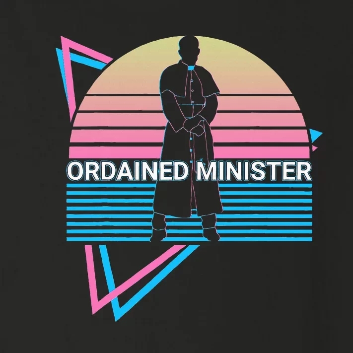 Ordained Minister Retro Toddler Long Sleeve Shirt