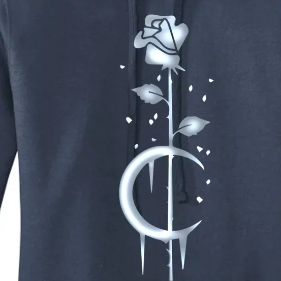 Occult Moon Rose Luna Witchcraft Witch Gothic Gift Women's Pullover Hoodie