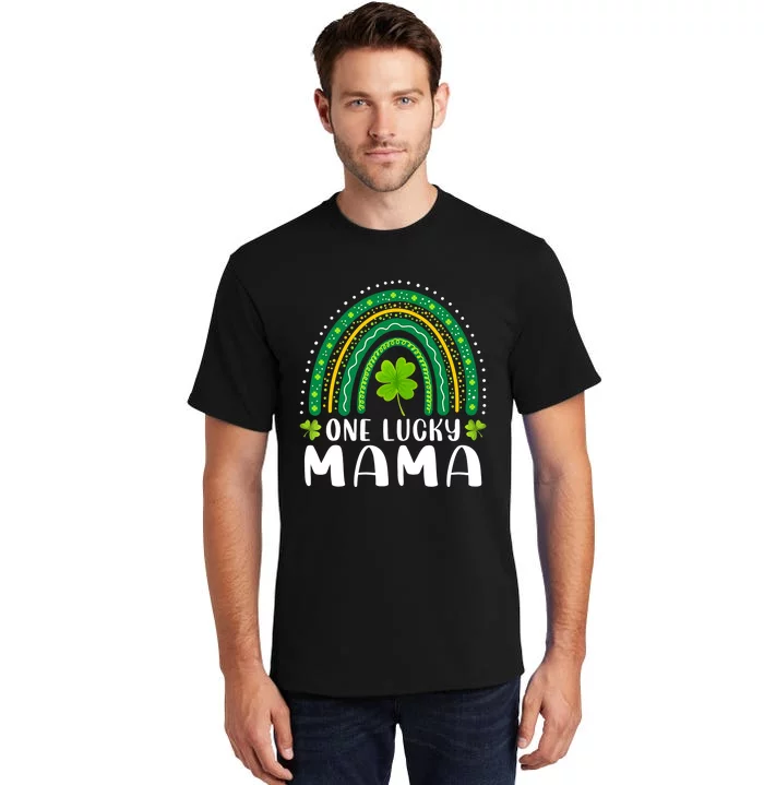 One Mama Rainbow Saint Patrick's Day Lucky Mom Mother Tall T-Shirt