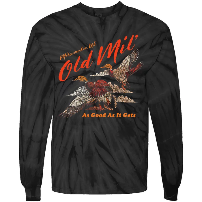 Old Milwaukee Style Old Mil Ducks Tie-Dye Long Sleeve Shirt